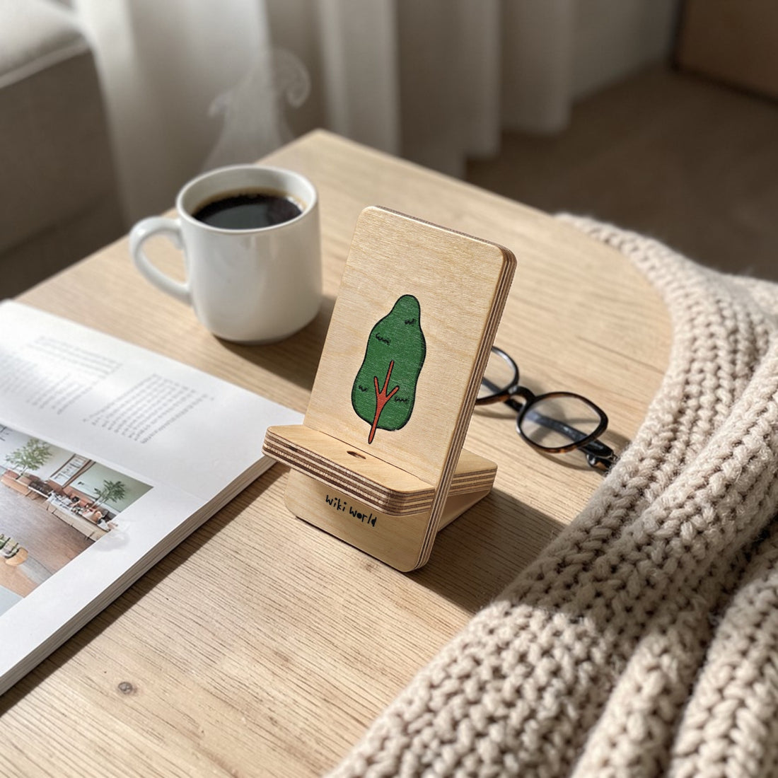 Mini Wood Phone Stand