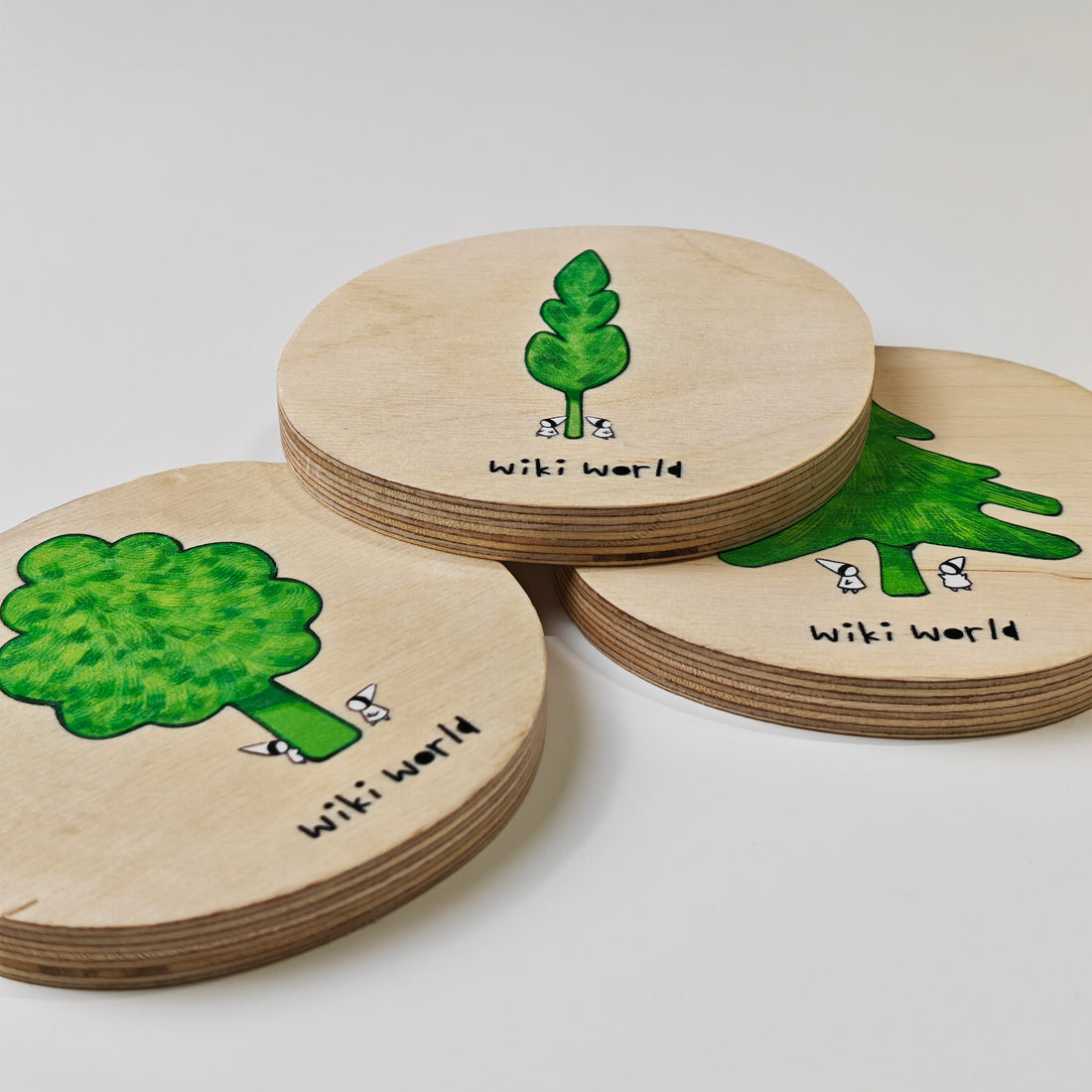Mini Wood Coasters