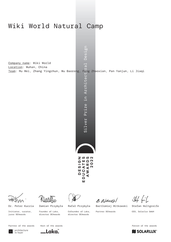 Silver Prize, 2022 Design Educates Awards, LAKA Foundation, Germany